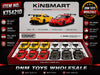 Kinsmart Toyota GR Supra Racing Concept Die-Cast Model Car Display Set (12 PCS Assorted Colors) Ð 1:36 Scale Pull Back Collection