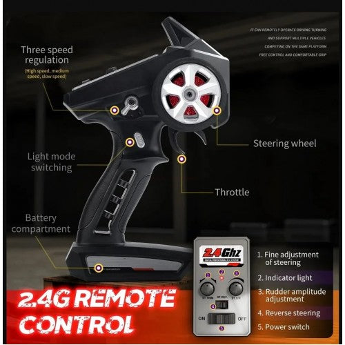 HURRICANE RC CAR 4X4 RTR 1/16 ELECTRIC DRIFT CAR SUCHIYU SCY 16303 BLUE