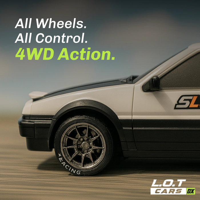 RC DRIFT RACING CAR 1:43 NO.RC43-A WHITE ALLOY VERSION