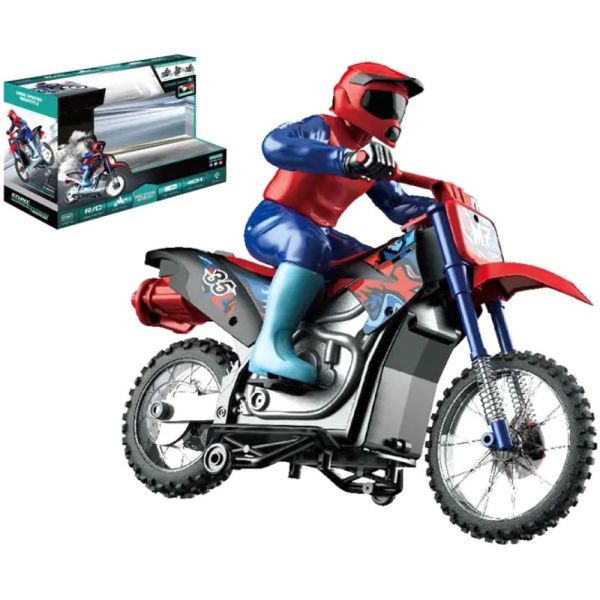 CRAZON 2.4 GHZ RC M7 SMOKING MOTORCYCLE 4 CHANNEL 333-MT21101