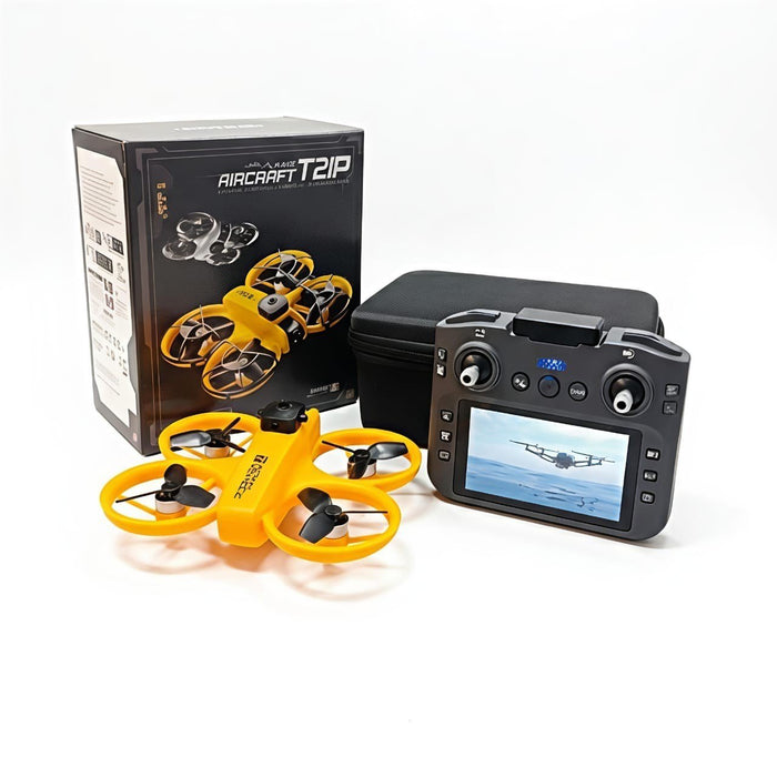 DRONE T21P YELLOW WITH CAMERA WITH OBSTACLE AVOIDANCE