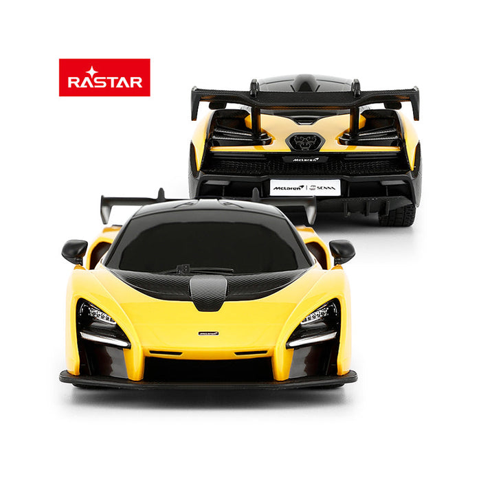 RASTAR MCLAREN SENNA 96700 RC CAR 1/24 SCALE (YELLOW & BLACK)