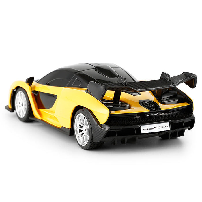 RASTAR MCLAREN SENNA 96700 RC CAR 1/24 SCALE (YELLOW & BLACK)