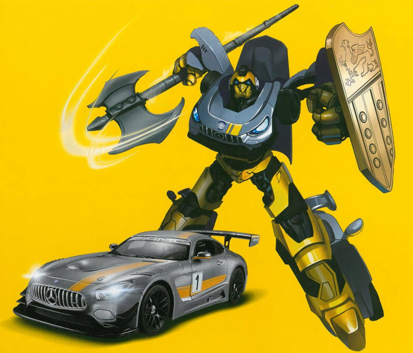 RASTAR MERCEDES AMG GT3 74800 1/14 RC 2 IN 1 RS TRANSFORMABLE (YELLOW)