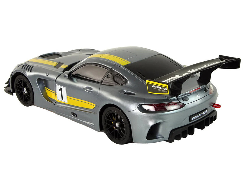 RASTAR MERCEDES AMG GT3 74800 1/14 RC 2 IN 1 RS TRANSFORMABLE (YELLOW)
