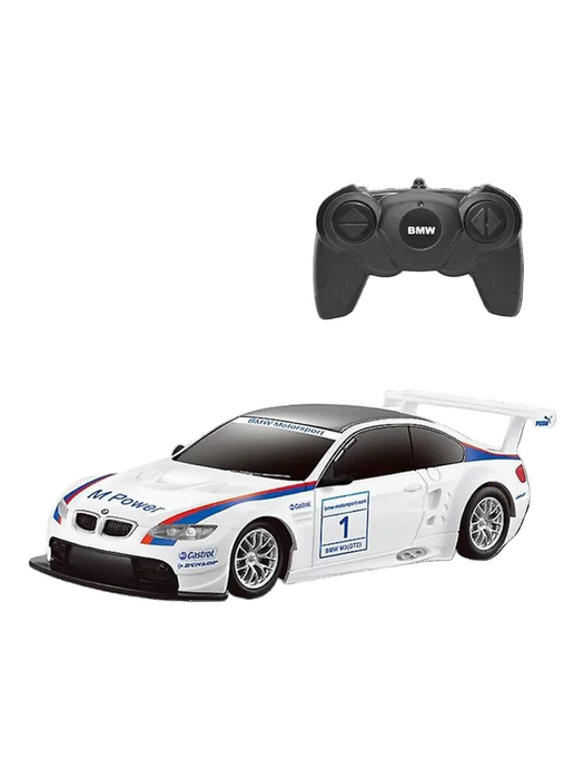 RASTAR BMW M3 GT2 48300 RC CAR 1/24 SCALE (WHITE)
