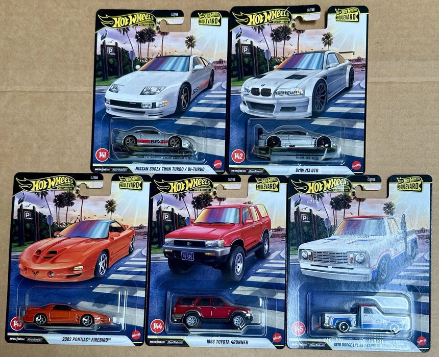 Imported  Hot Wheels Premium Boulevard Series Set - 5-Piece Collectible Toy Cars 10 pcs
