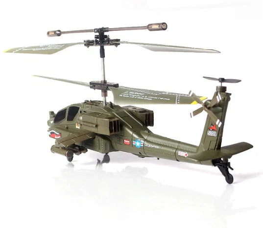 SYMA RADIO CONTROL S109 AH-64 HELICOPTER GYRO SYSTEM MILITARY VIRSION WITH GYRO