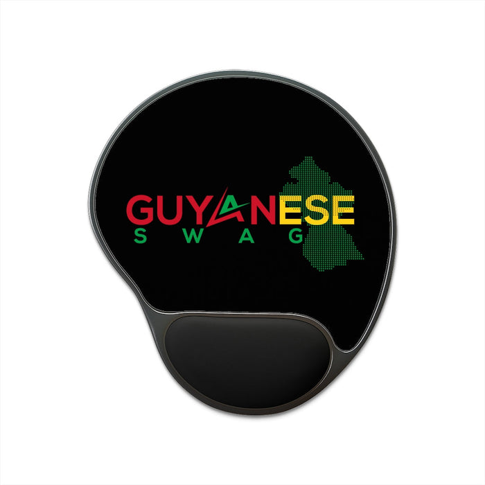 Guyanese Swag Guyana Map Mouse Pad With Wrist Rest