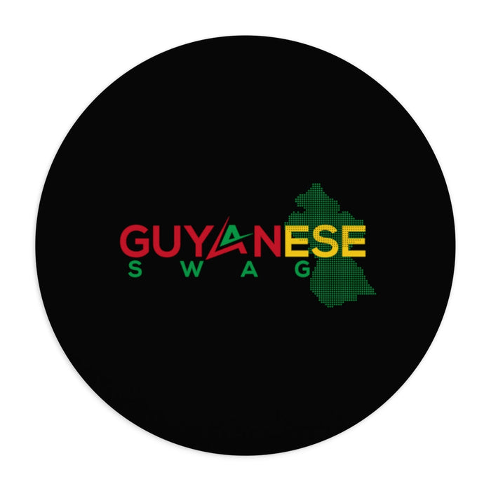 Guyanese Swag Guyana Map Round Mousepad
