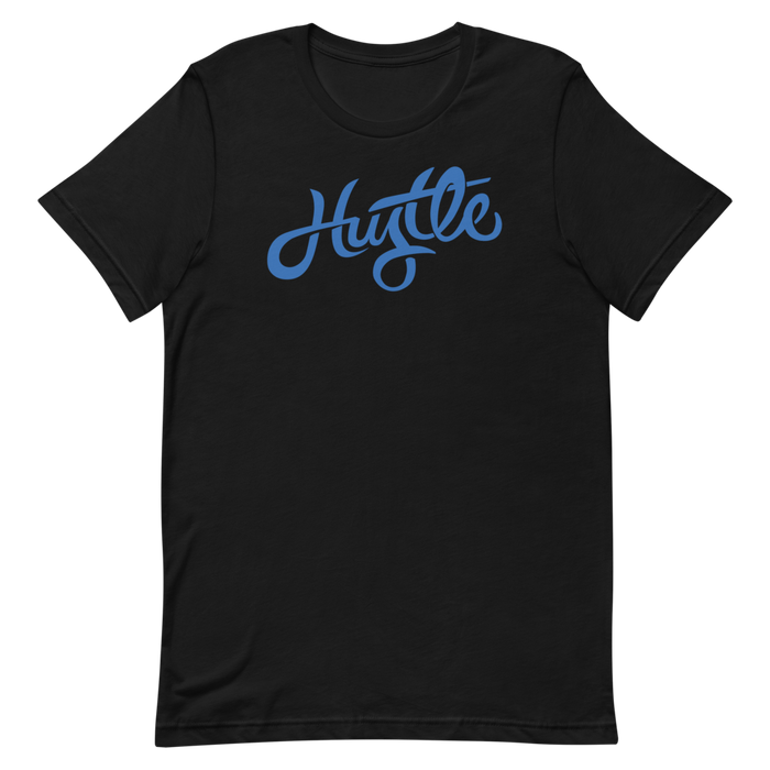 Hustle - Blue Graphic - Short Sleeve Unisex T-Shirt