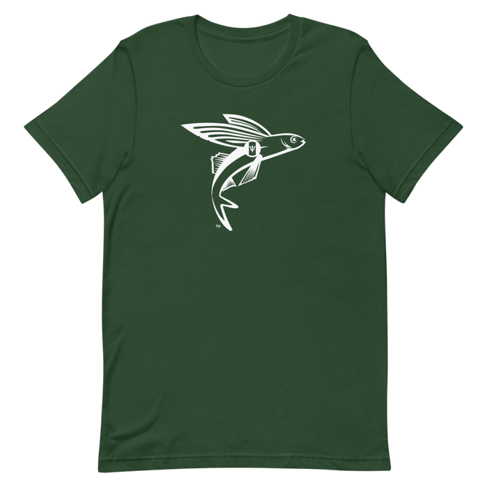 The Flying Fish - Barbados - White Edition - Short Sleeve Unisex T-Shirt