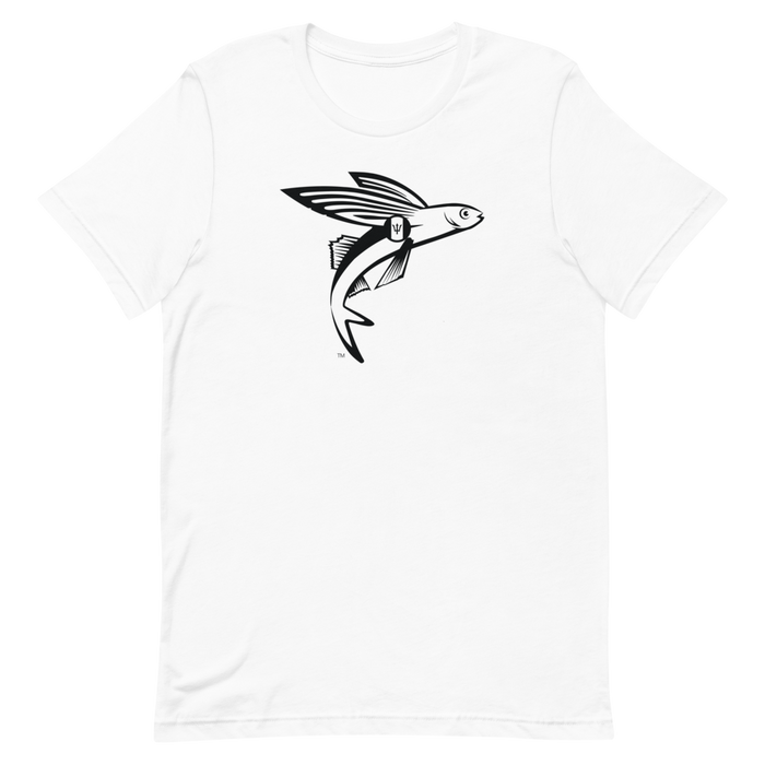 The Flying Fish - Barbados - Black Edition - Short Sleeve Unisex T-Shirt