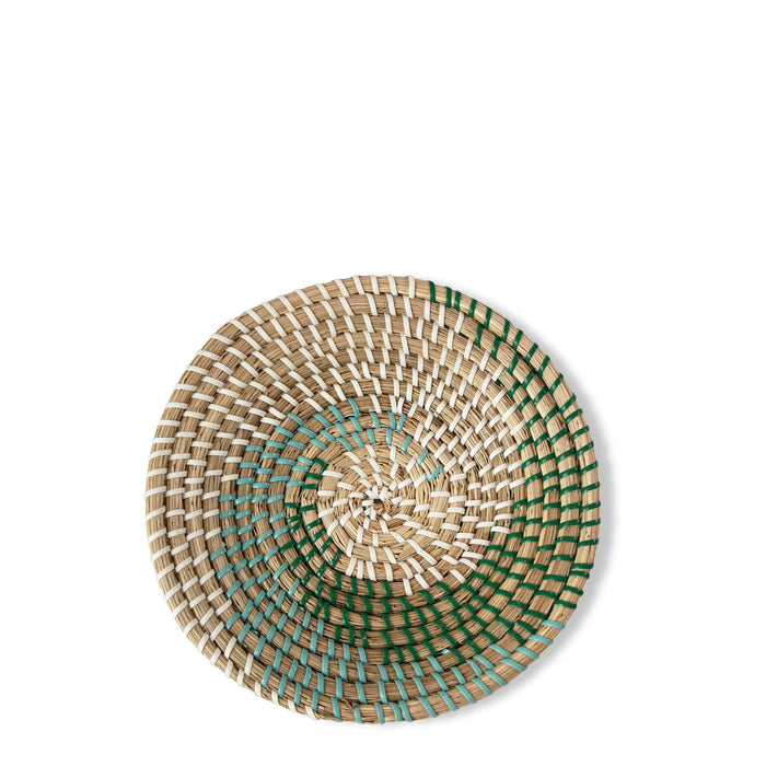 Seagrass Woven Wall Basket | Rustic Boho Decor Wall Hanging for Home Decoration and Display (9.8")